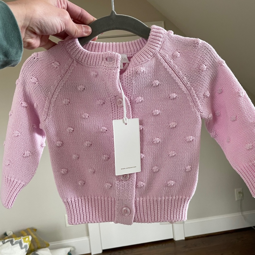 NWT Jamie Kay 3-6 Dottie cardigan
